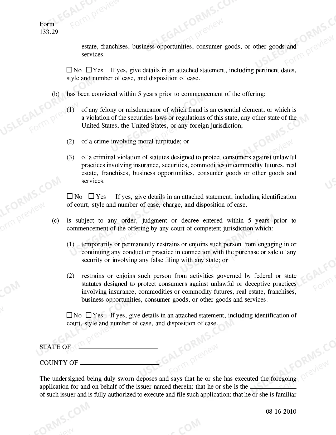 Preview Intrastate Exemption Notice