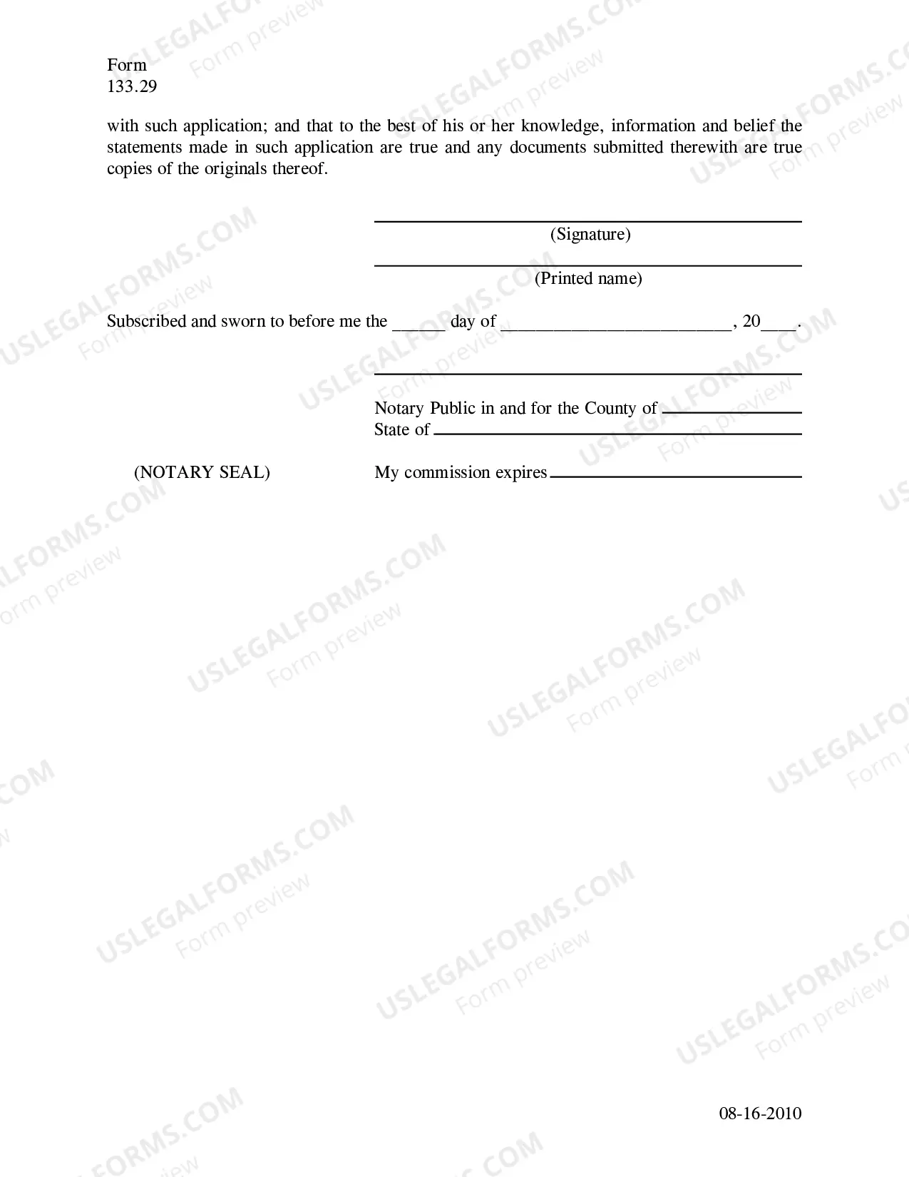 Preview Intrastate Exemption Notice