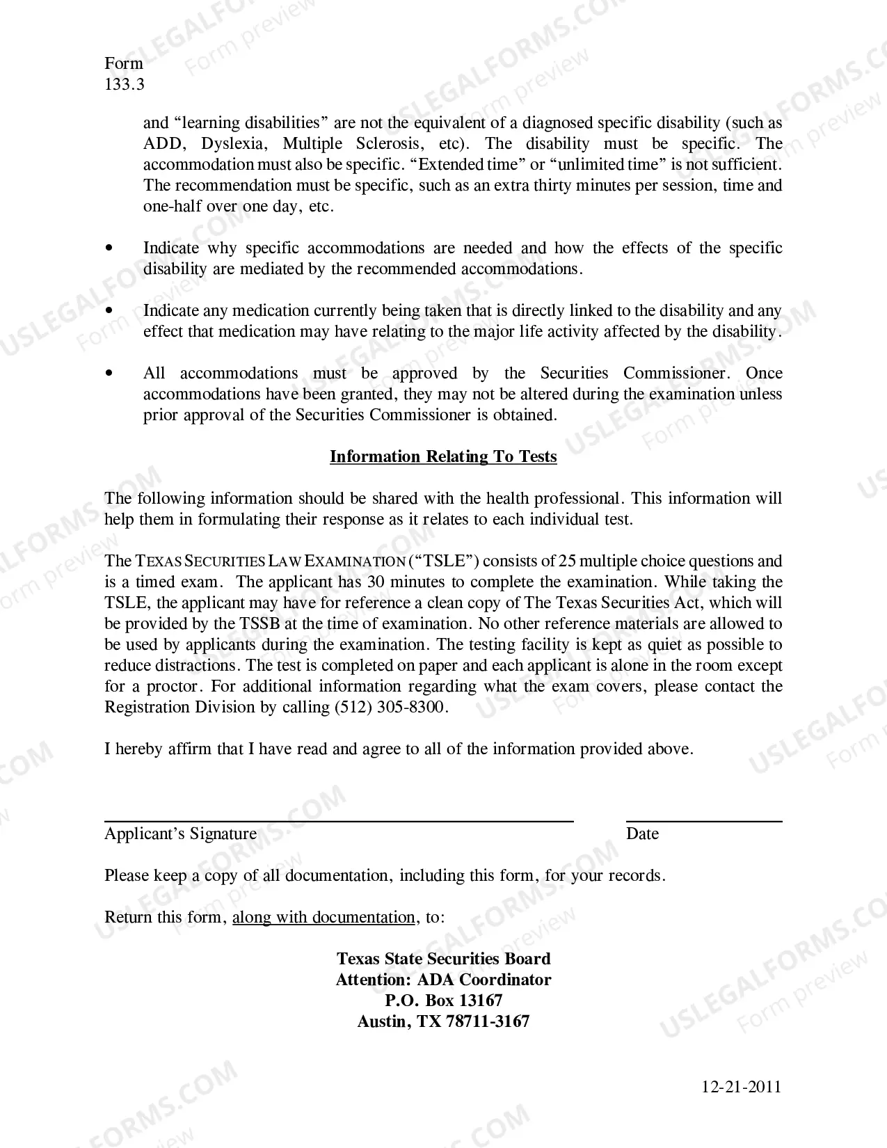 Preview ADA Accommodations Request Form