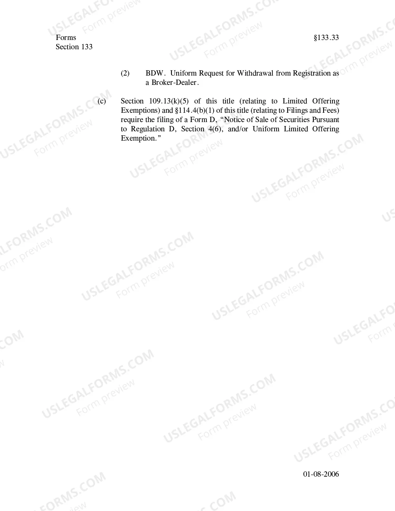 Preview Uniform Forms Accepted, Required, or Recommended