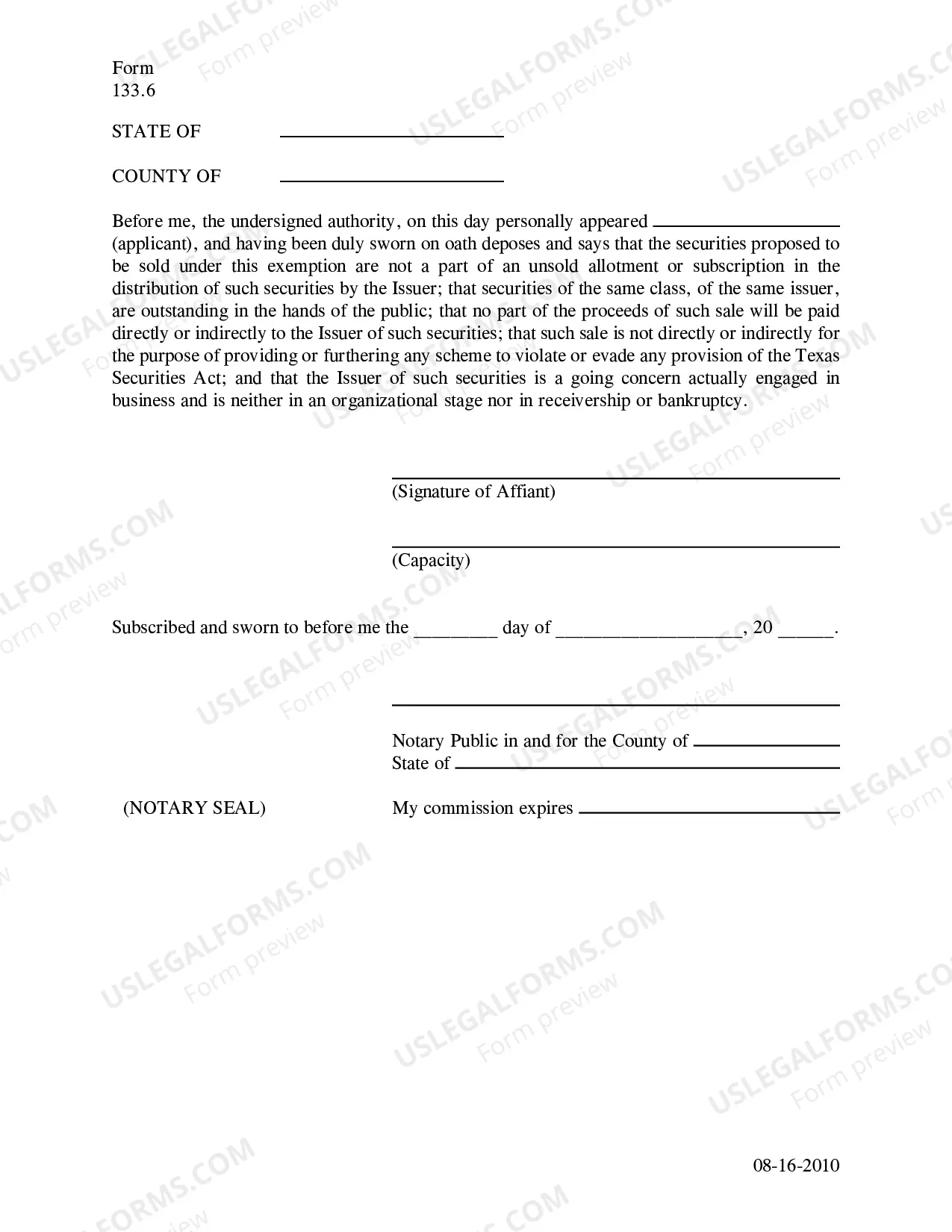 Preview Secondary Trading Exemption Renewal Noitce