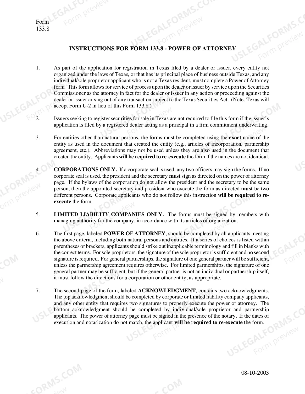 Preview Power of Attorney