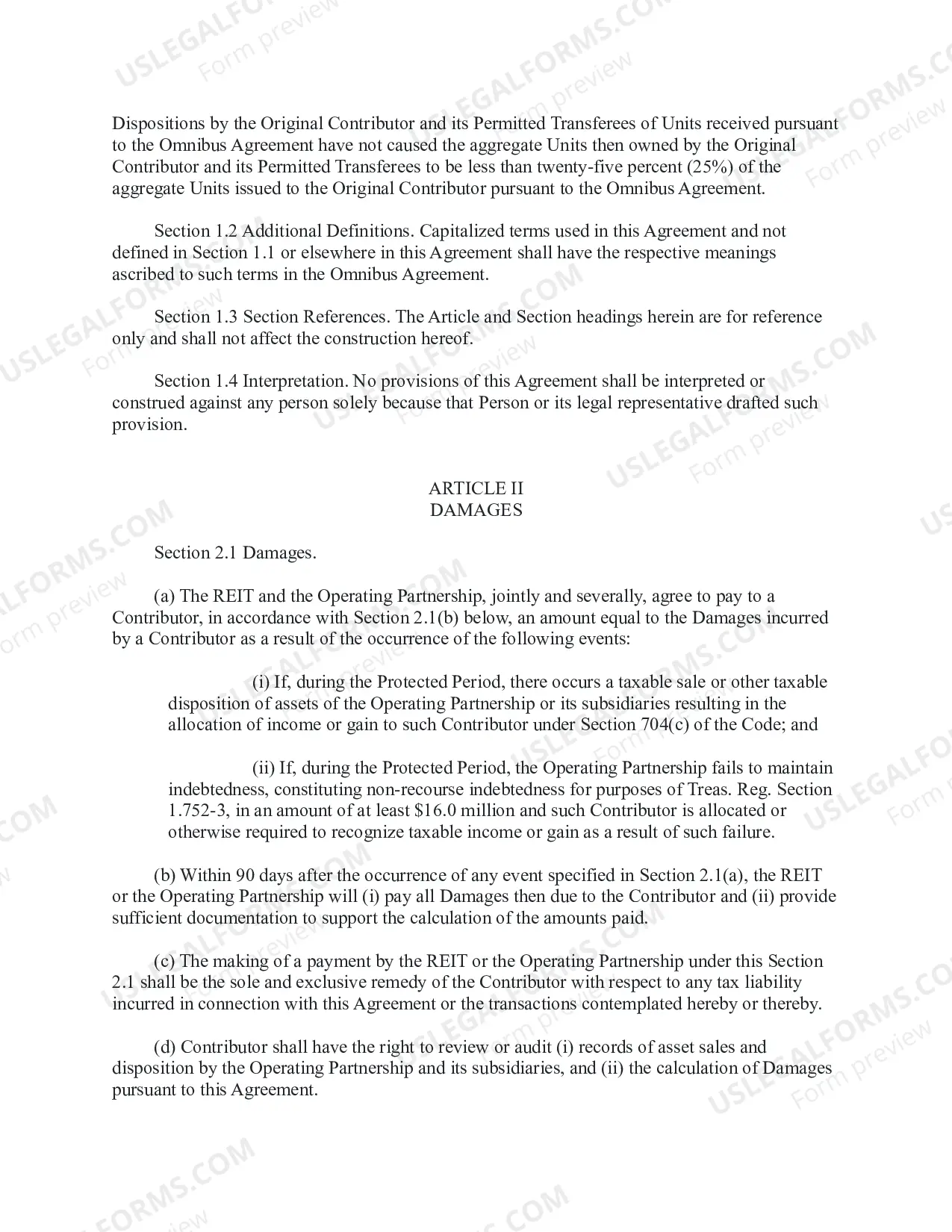 Preview Tax Indemnity and Debt Maintenance Agreement