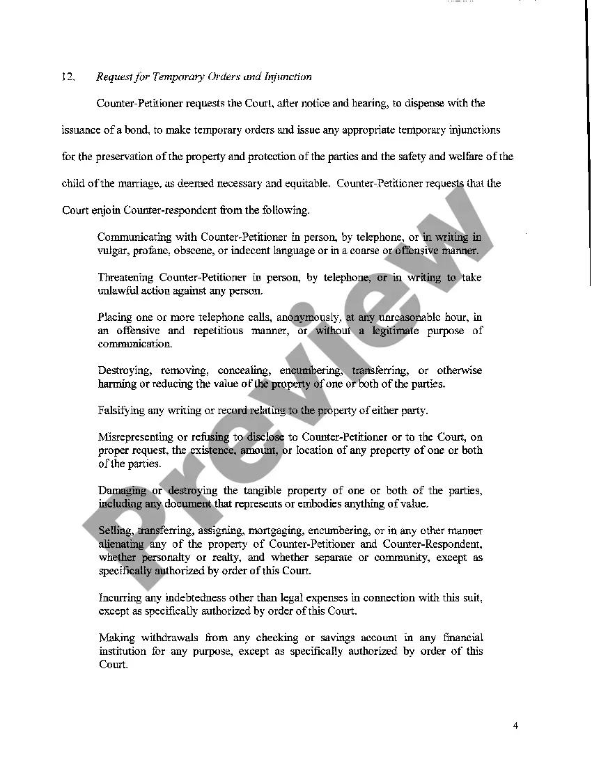 Preview A02 Original Counter Petition for Divorce