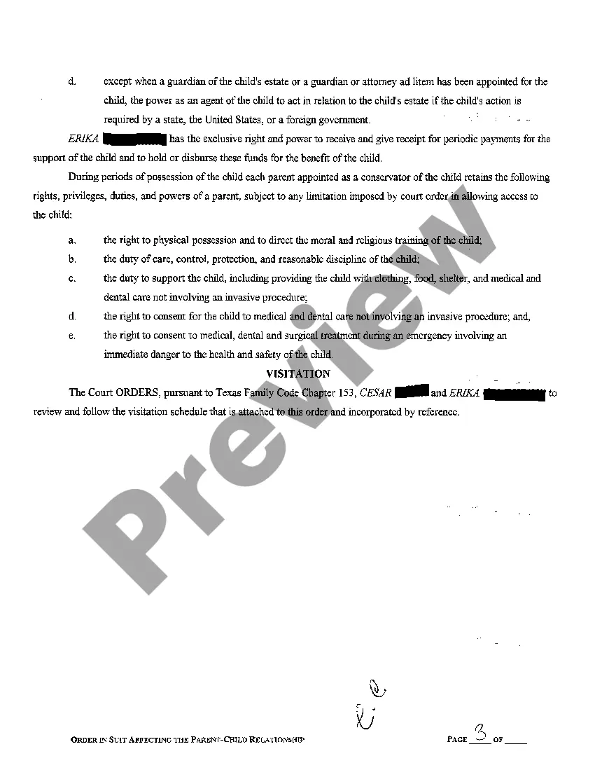 Get A02 Order in Suit Affecting the Parent / Child Relationship Preview A02 Order in Suit Affecting the Parent / Child Relationship