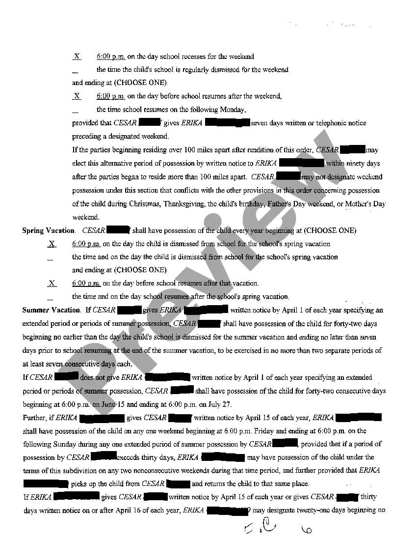Get A02 Order in Suit Affecting the Parent / Child Relationship Preview A02 Order in Suit Affecting the Parent / Child Relationship