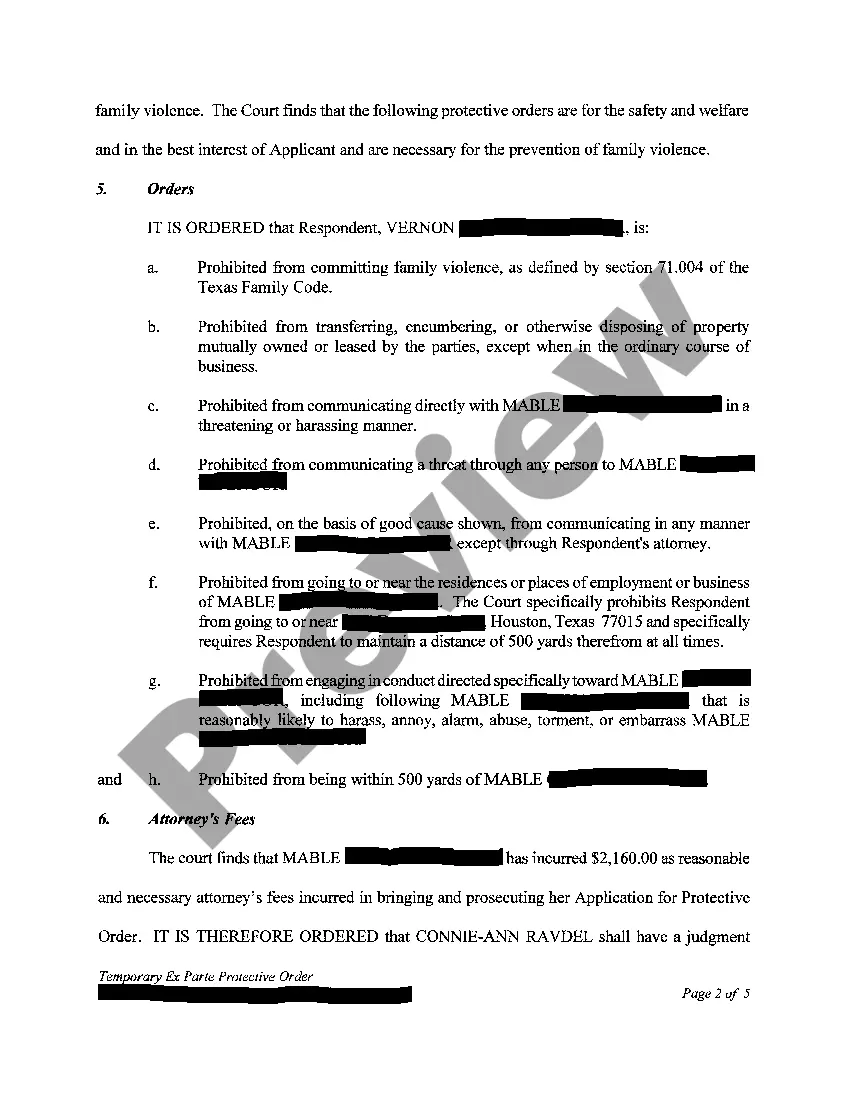 Preview A01 Protective Order and Judgment