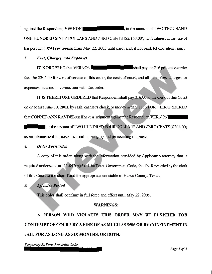 Preview A01 Protective Order and Judgment