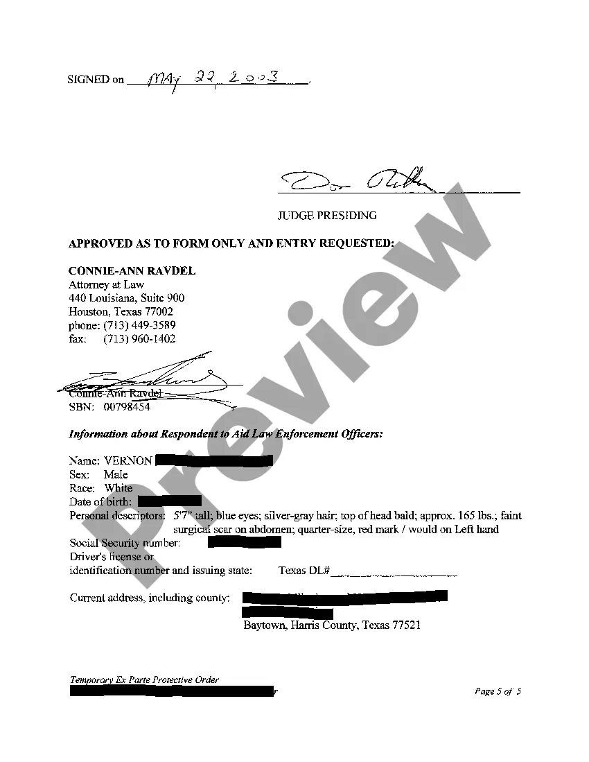 Preview A01 Protective Order and Judgment