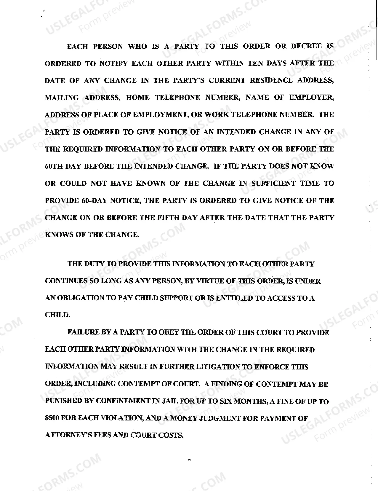 Preview Agreed Order to Appointment of Managing Conservator for Child