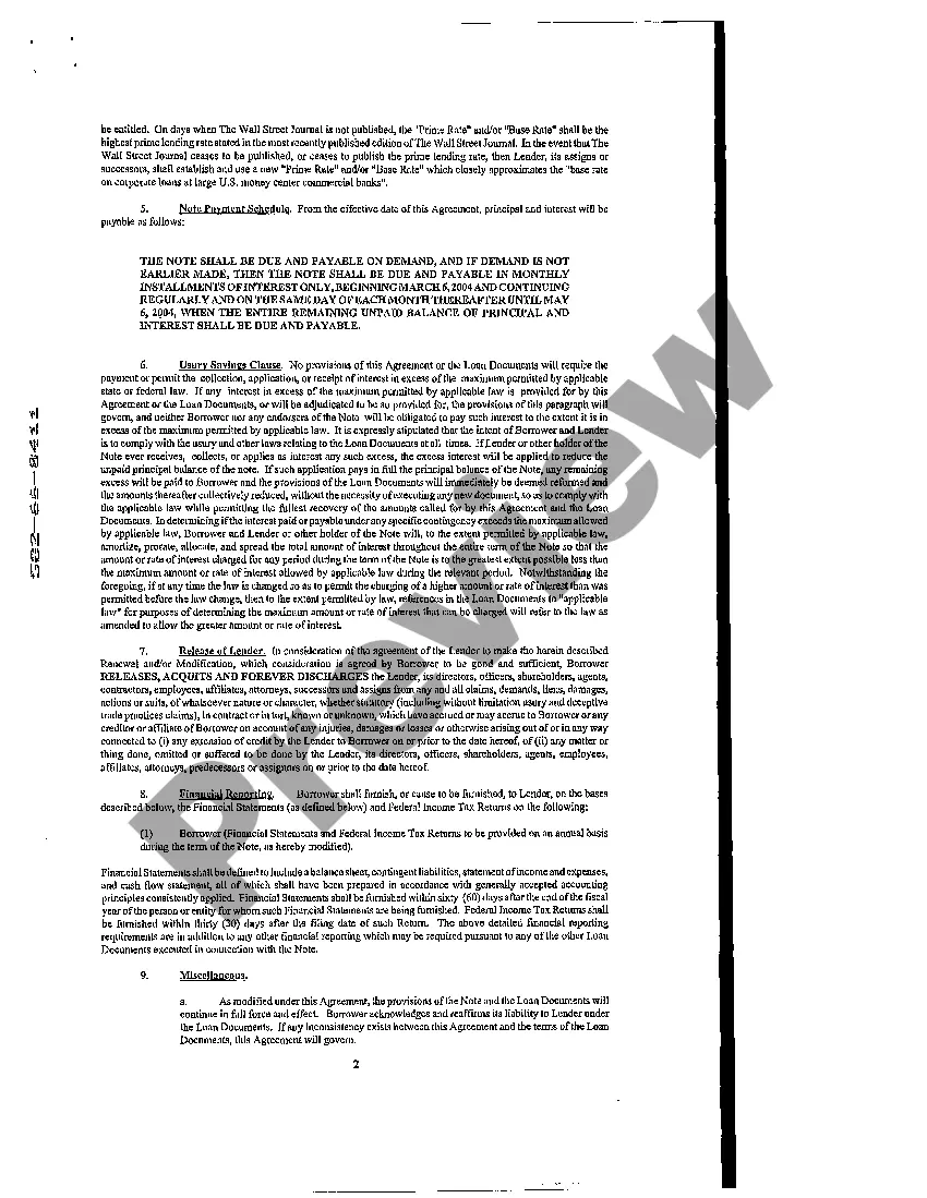 Get Modification Agreement Preview Modification Agreement