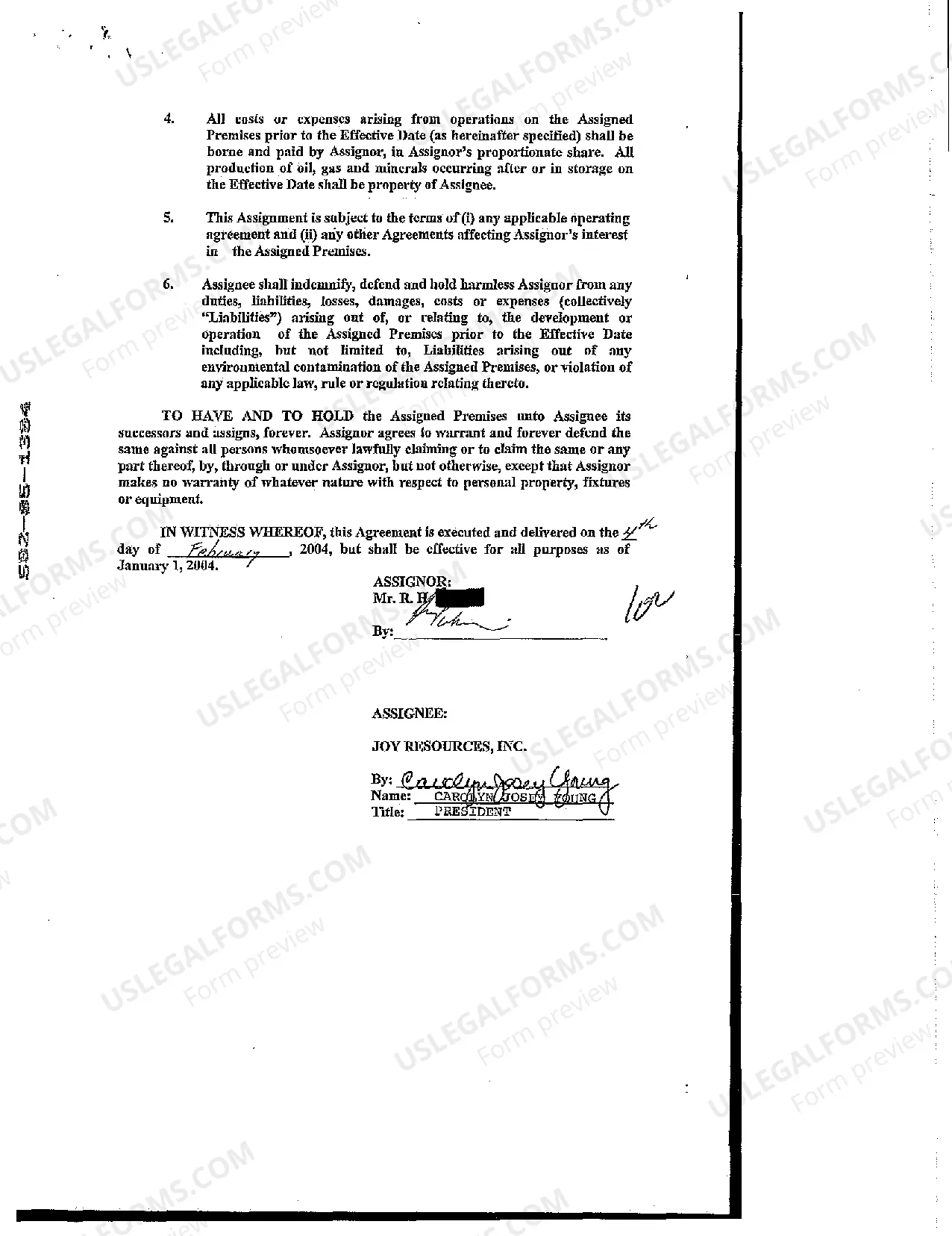 Preview Assignment and Bill of Sale for Oil Gas and Mineral Lease