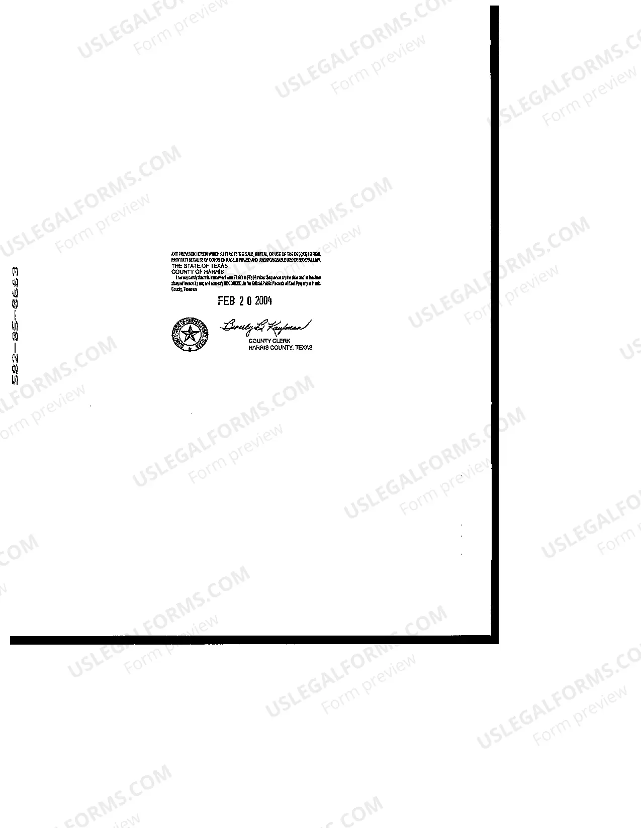 Preview Notice Affidavit