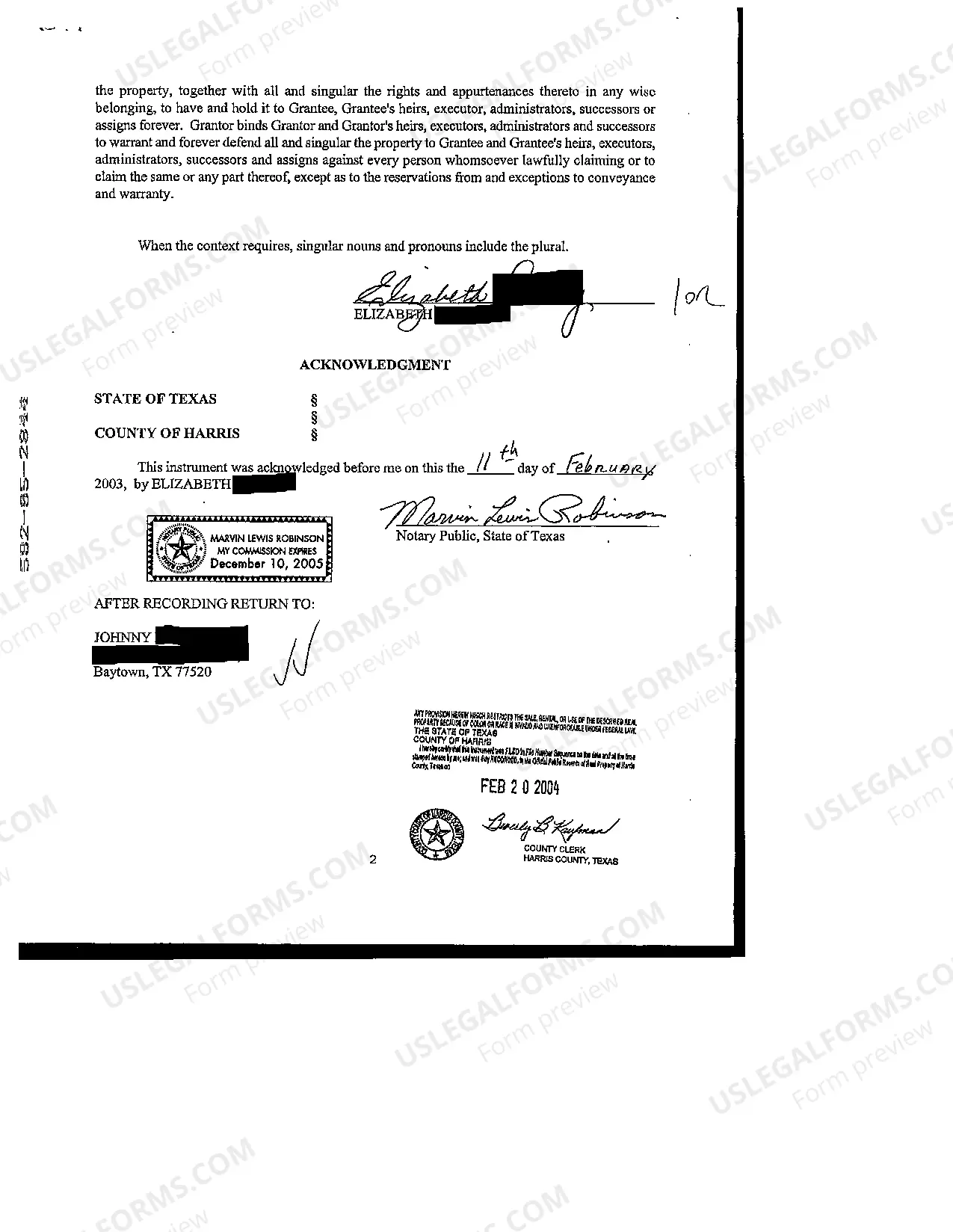 Preview Correction Warranty Deed