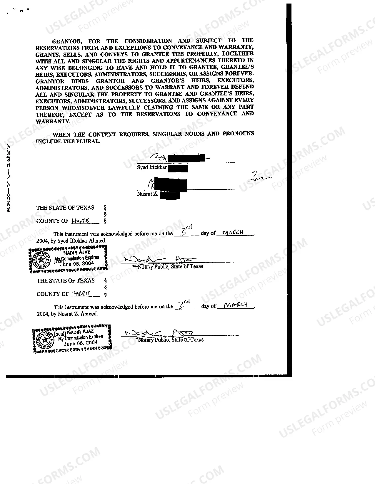 Preview Assumption Warranty Deed