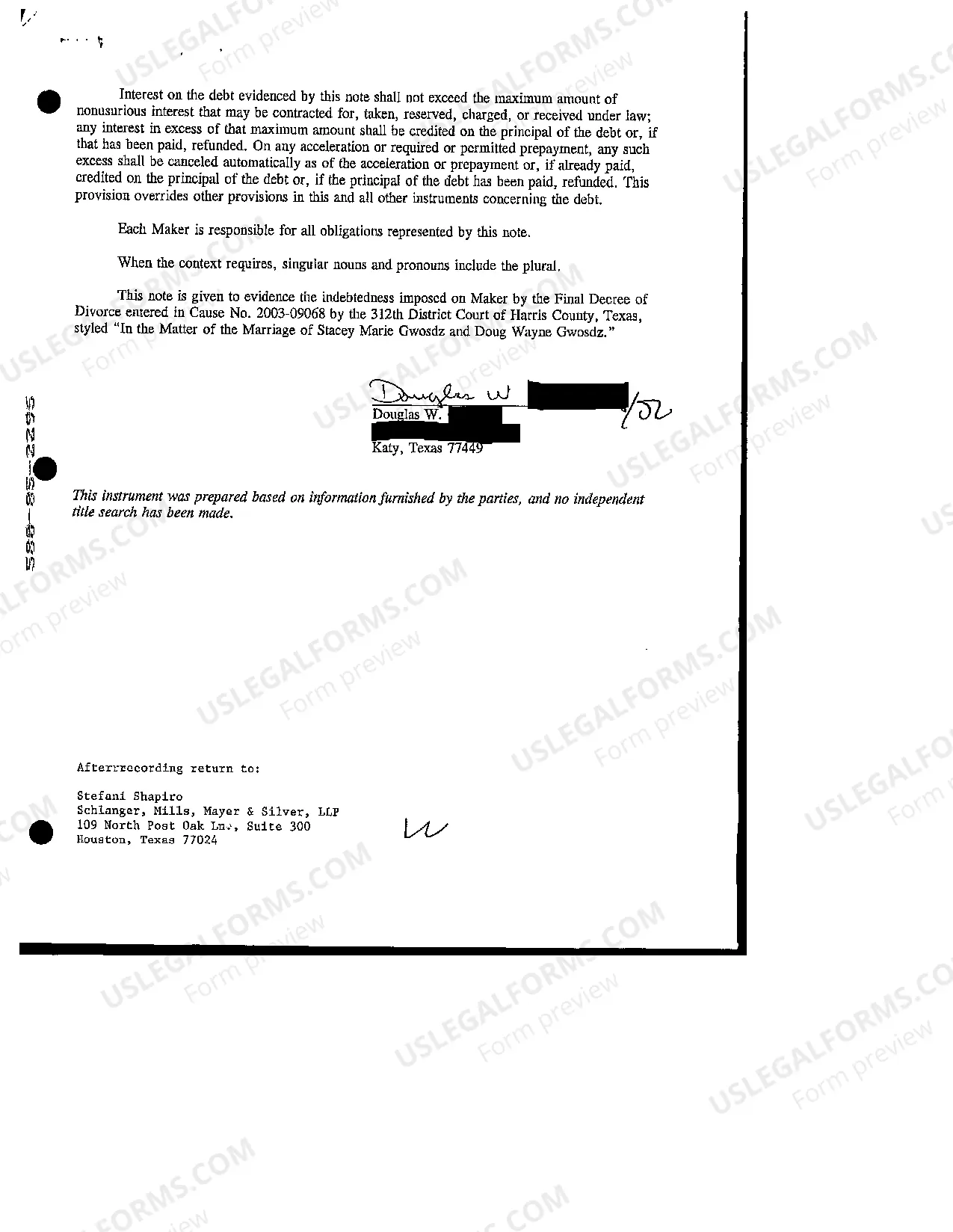 Preview Real Estate Lien Note