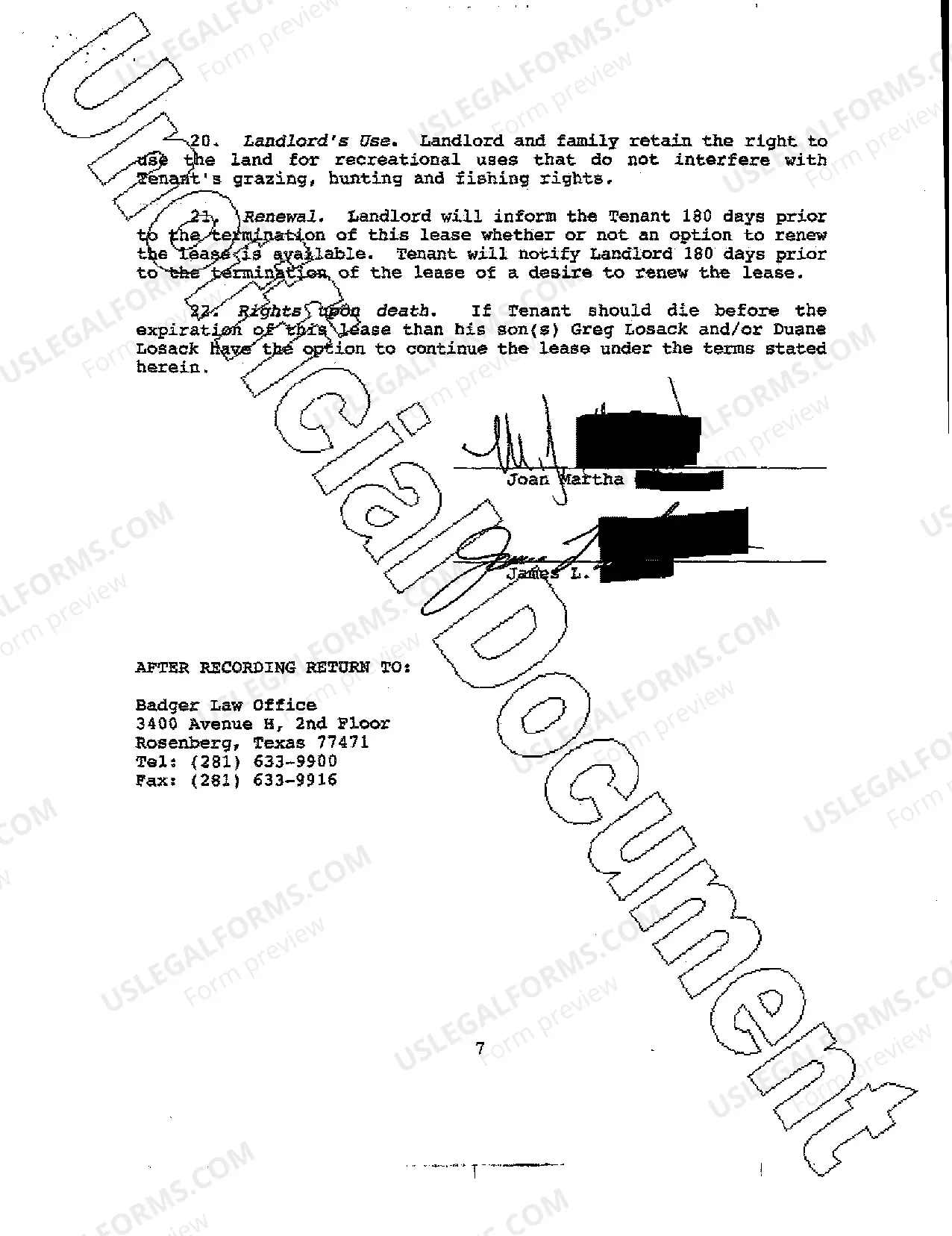 Preview Clauses and Covenants incorporated into Lease Agreement