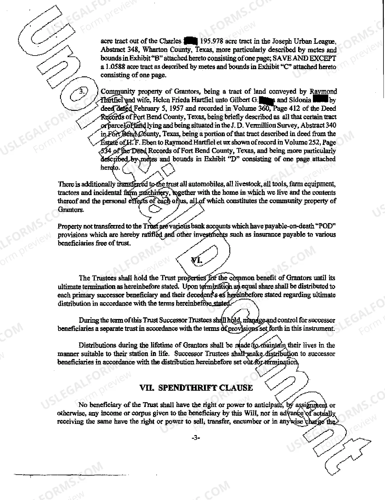 Preview Inter Vivos Trust