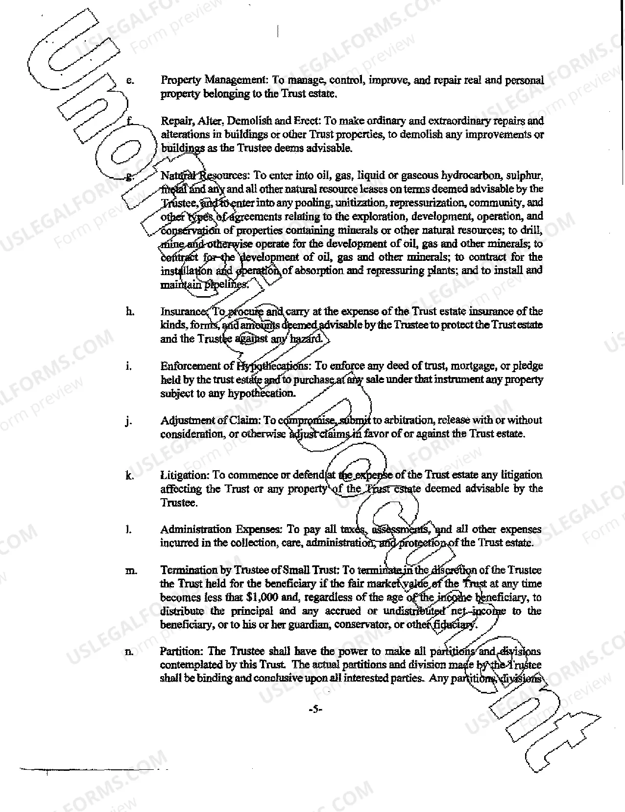 Preview Inter Vivos Trust