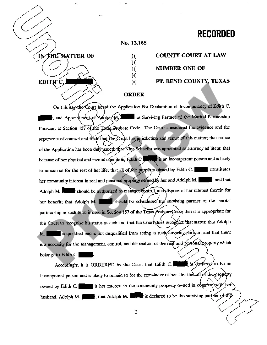 Get A02 Order Appointing Attorney Ad Litem Preview A02 Order Appointing Attorney Ad Litem