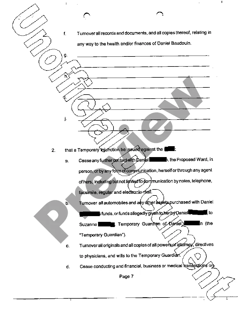 Get A01 Application for Temporary Restraining Order and Temporary Injunction Preview A01 Application for Temporary Restraining Order and Temporary Injunction