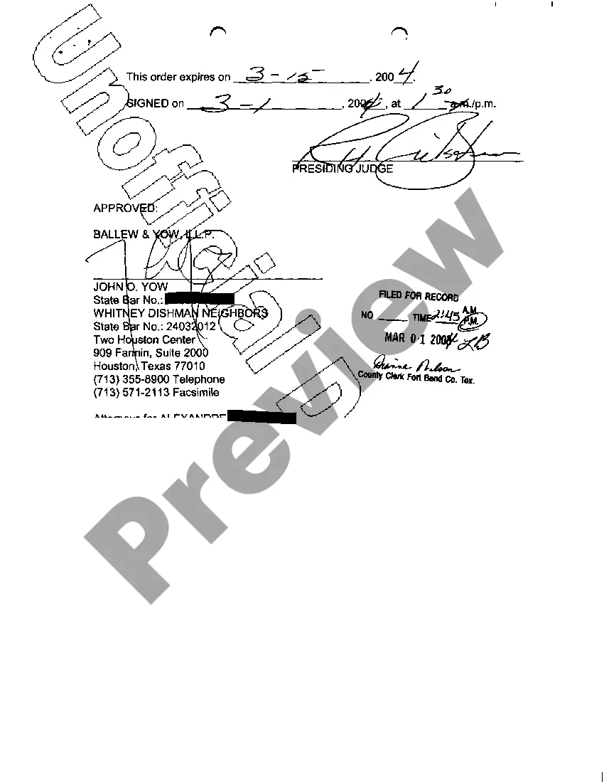 Get A02 Temporary Restraining Order and Order Setting Hearing for Preliminary Injunction Preview A02 Temporary Restraining Order and Order Setting Hearing for Preliminary Injunction