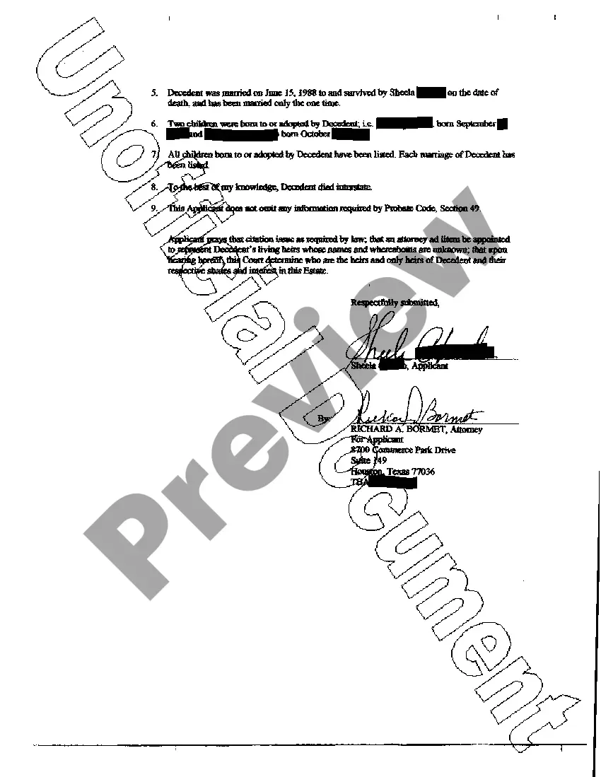 Get A01 Application to Determine Heirship - Descent Preview A01 Application to Determine Heirship - Descent