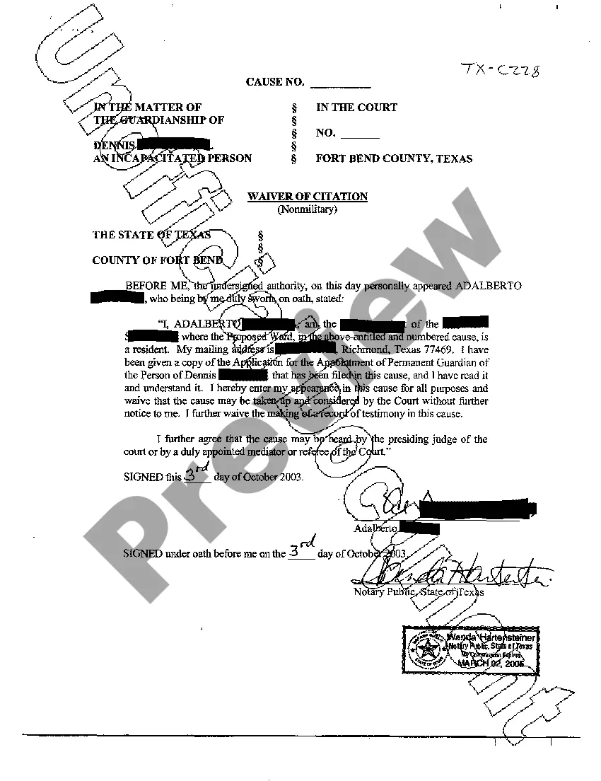 Preview Answer of Attorney Ad Litem