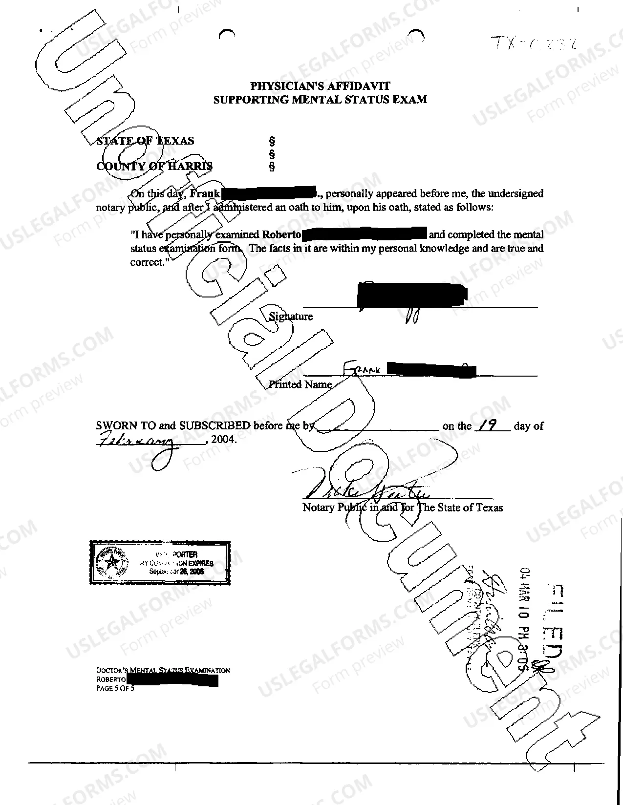 Preview Application for Guardianship of the Person