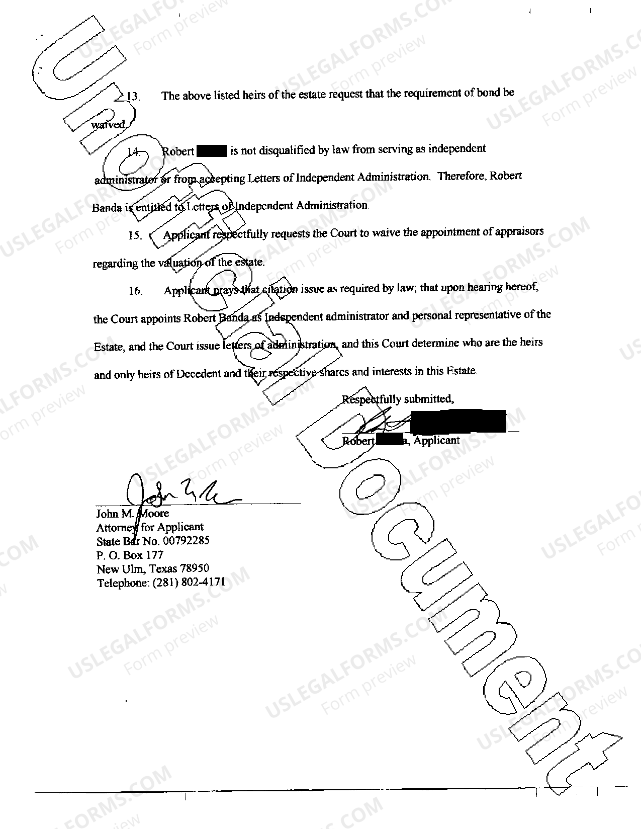 Application To Determine Heirship Texas Form For Handicap Parking US