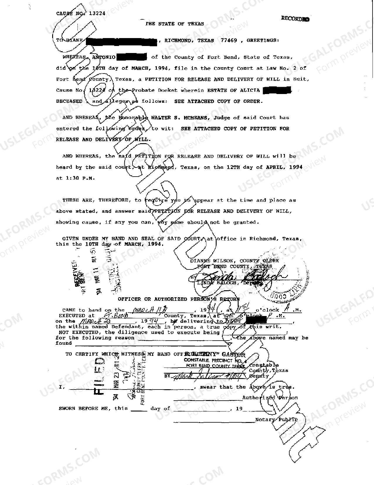 Preview Show Cause Order