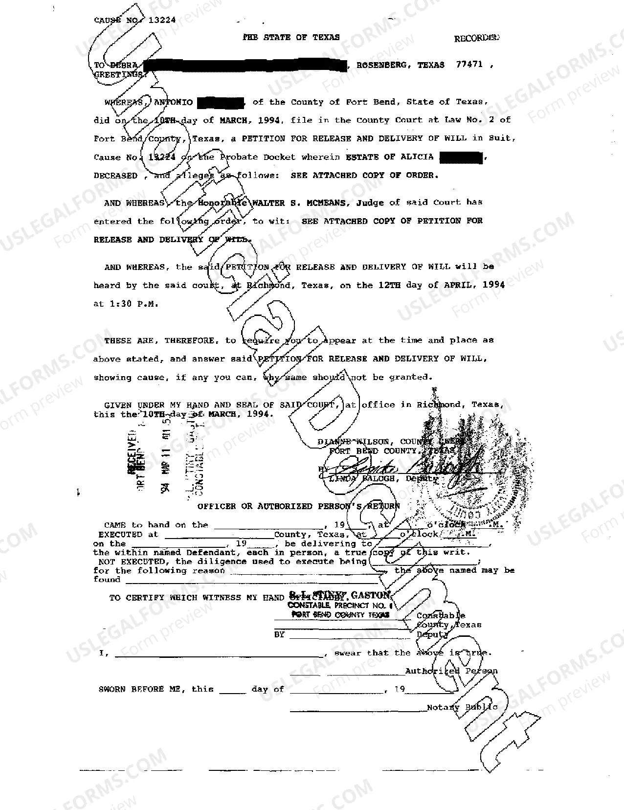 Preview Show Cause Order