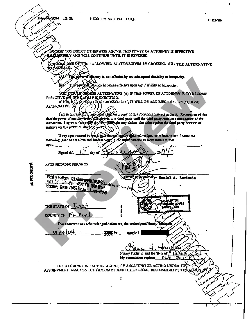 Get A01 Statutory Durable Power of Attorney Preview A01 Statutory Durable Power of Attorney