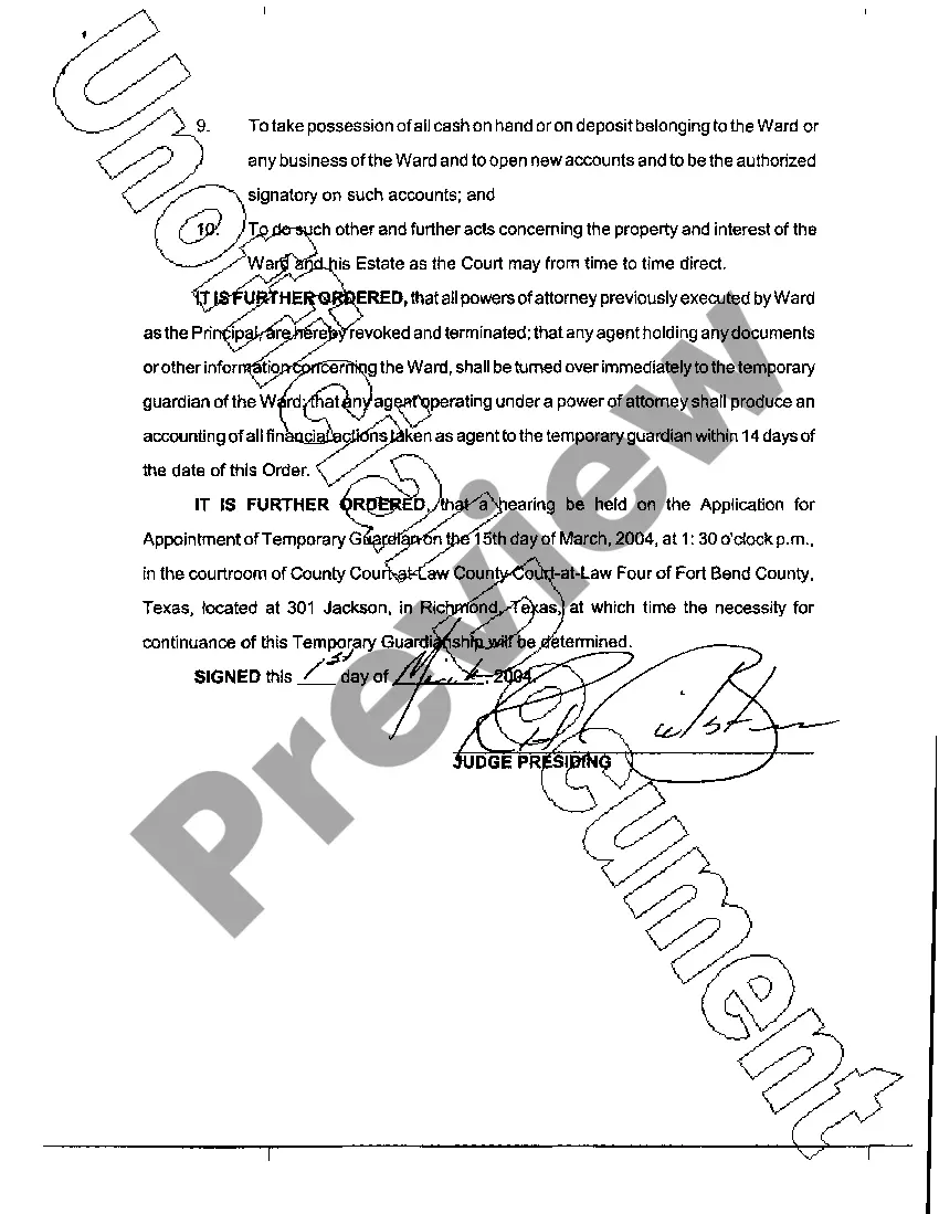 Get A07 Amended Appointing Temporary Guardian of the Person and Estate Preview A07 Amended Appointing Temporary Guardian of the Person and Estate