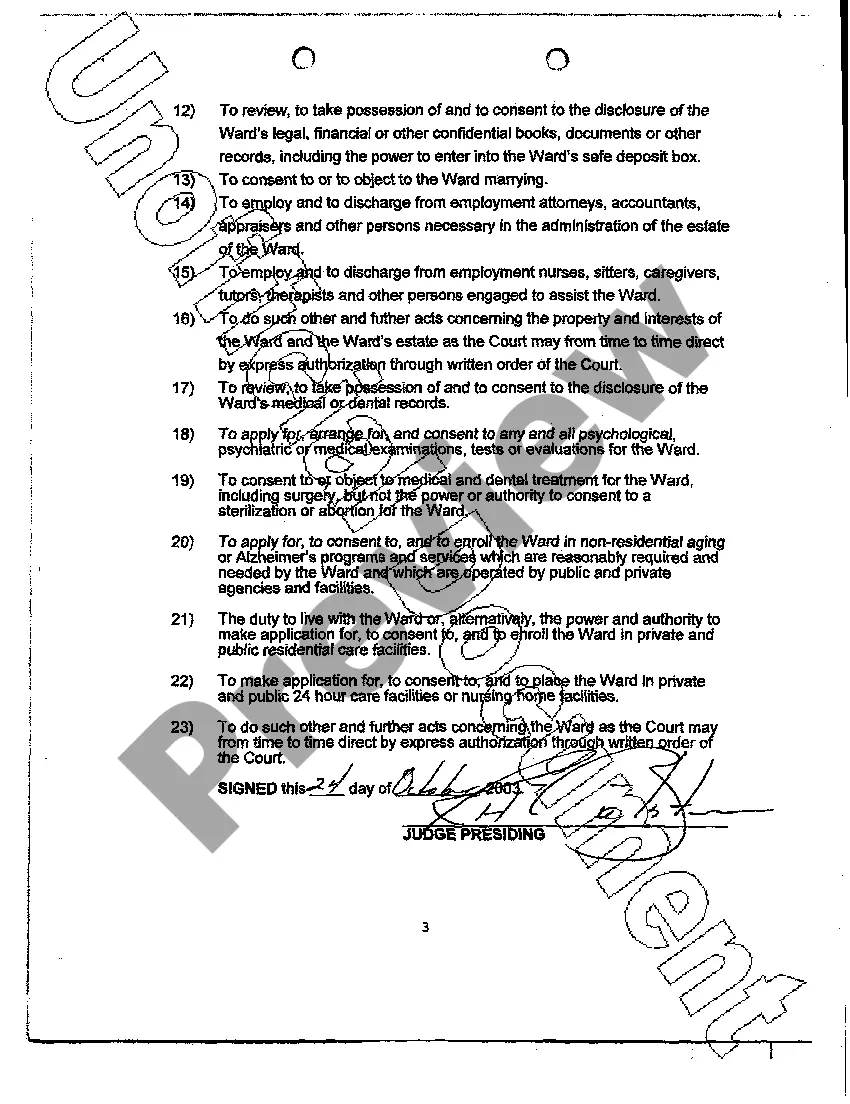 Get Order Appointing Temporary Guardian Preview Order Appointing Temporary Guardian