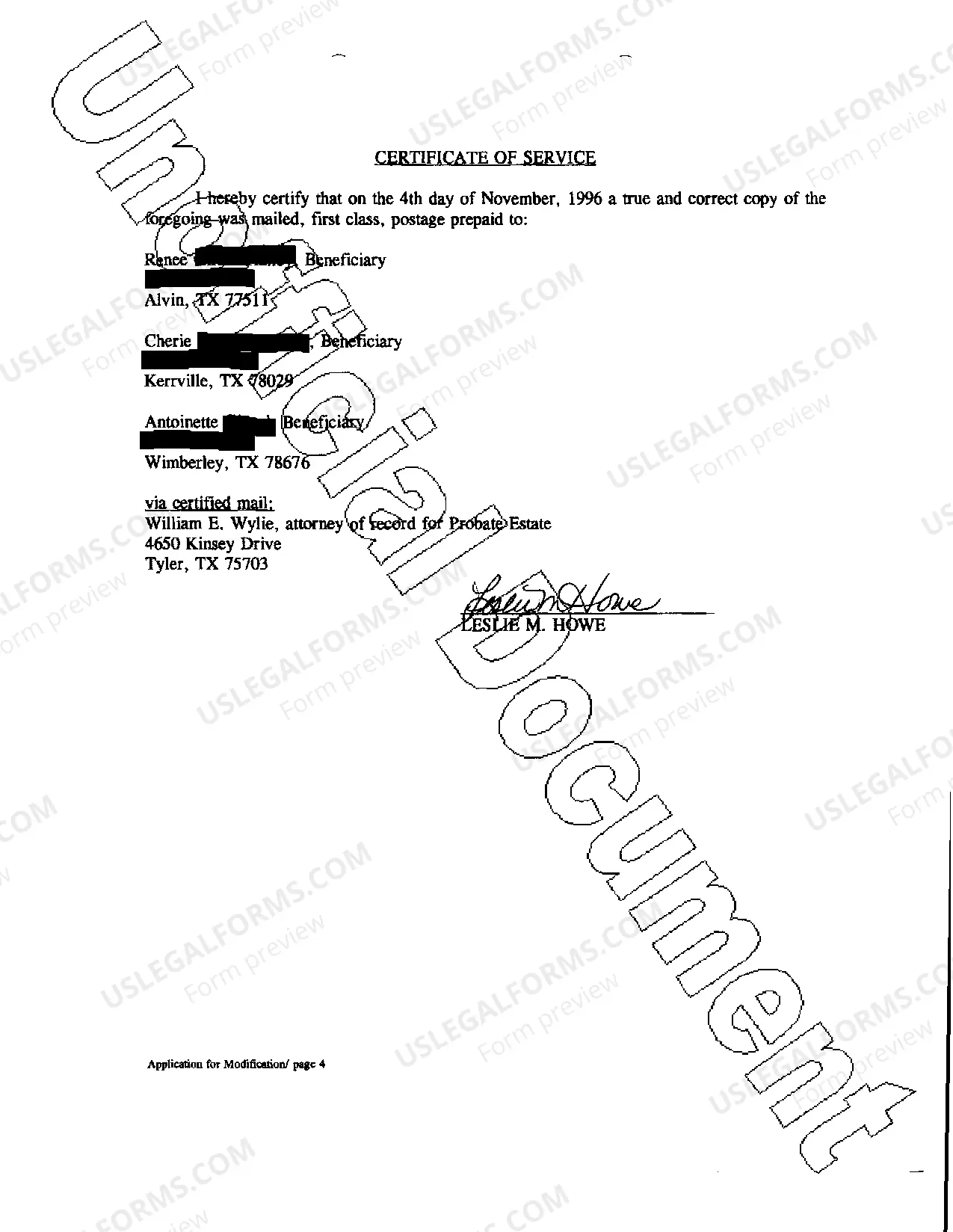 Preview A01 Application for Successor Trustees