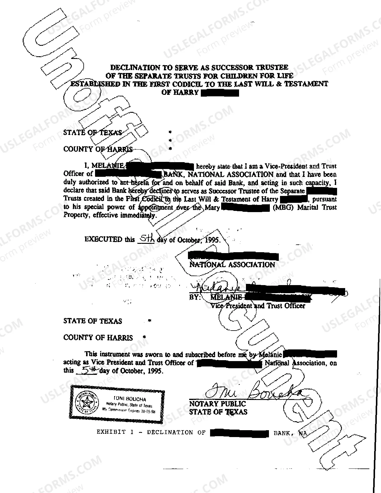 Preview A01 Application for Successor Trustees