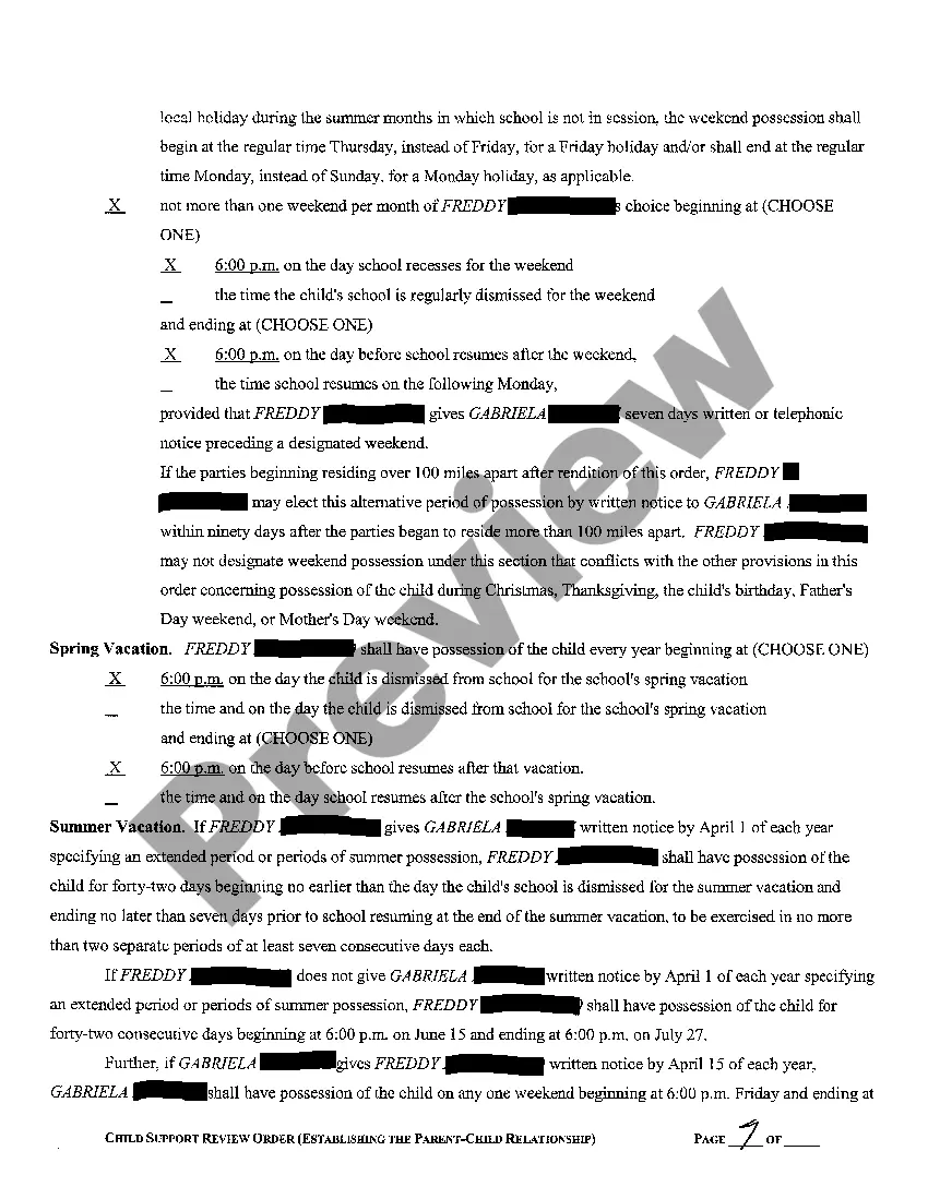 Get A09 Standard Possession Order Preview A09 Standard Possession Order