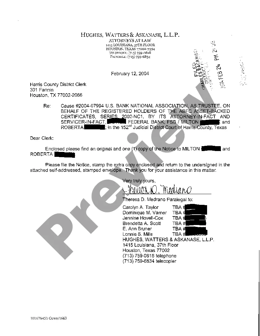 Preview A02 Notice of Filing Application