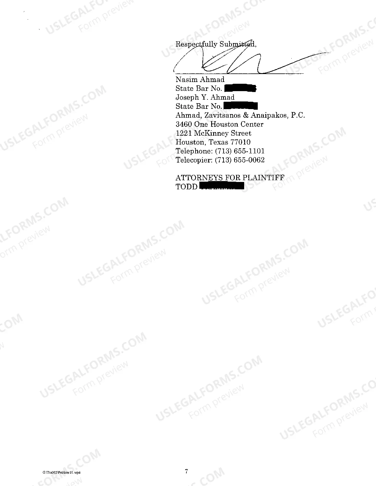 Preview A01 Plaintiffs Original Petition regarding Retaliatory Discharge and Overtime Pay