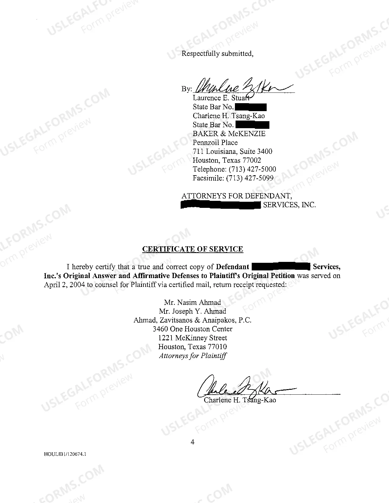 Preview A02 Defendant Employers Answer and Affirmative Defenses