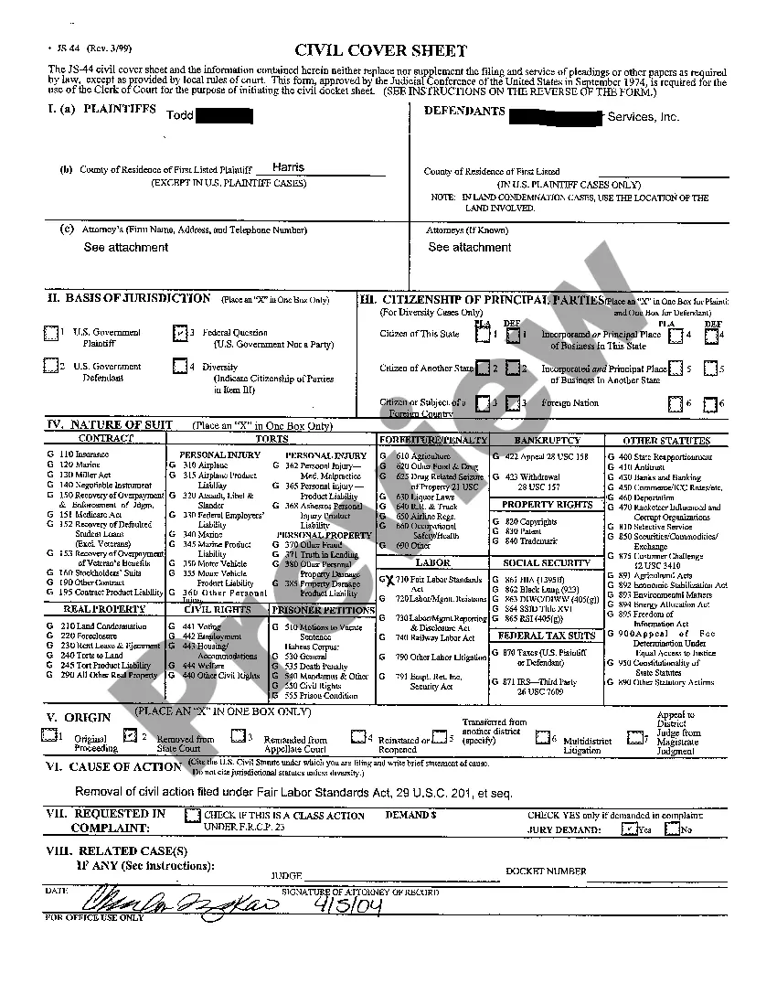 Get A05 Index of Documents Filed With Notice of Removal Preview A05 Index of Documents Filed With Notice of Removal