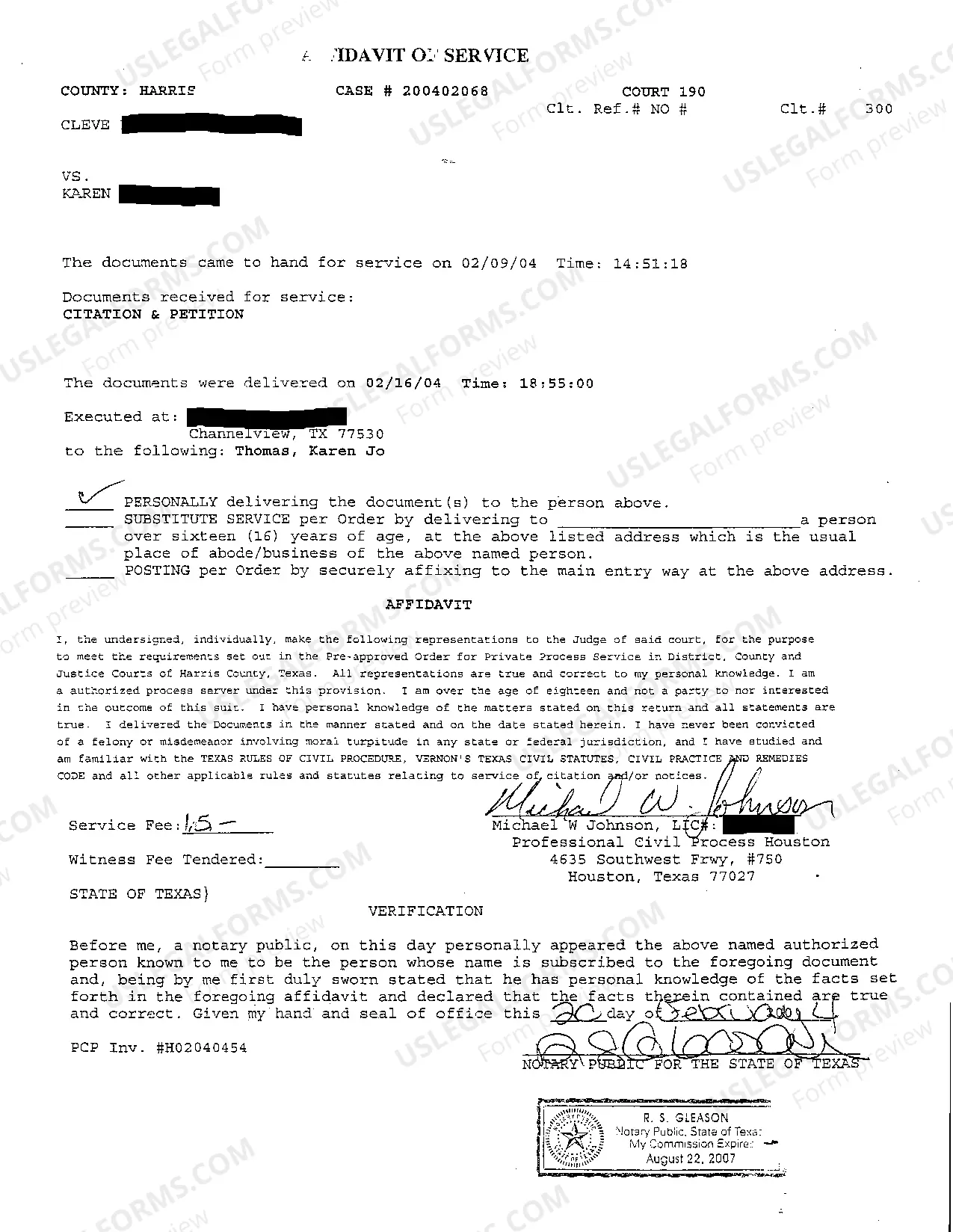 Preview A06 Citation Notice of Petition to Defendant