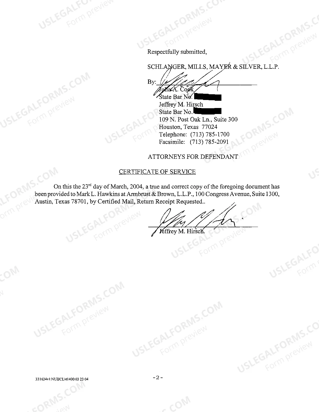 Preview A02 Defendants Original Answer