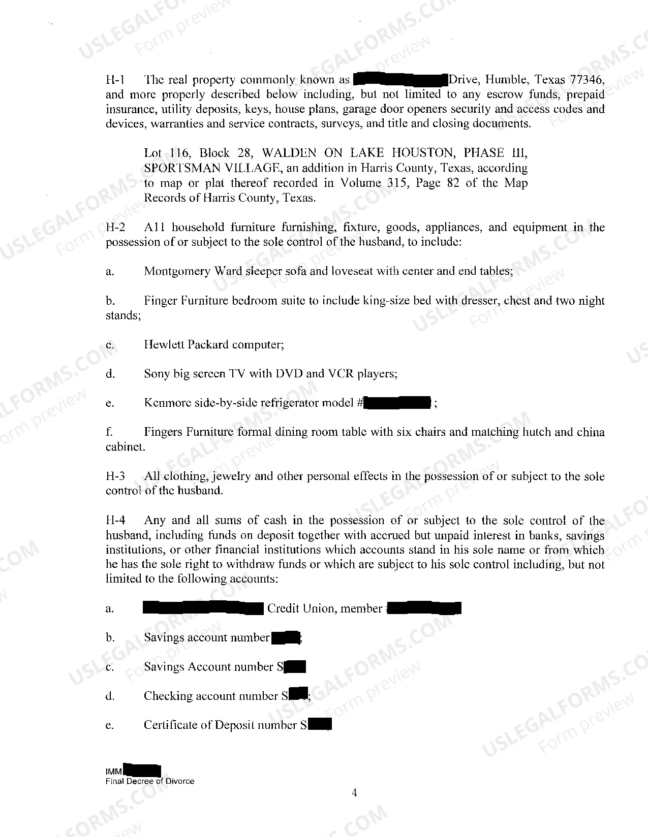 Preview A02 Final Decree of Divorce