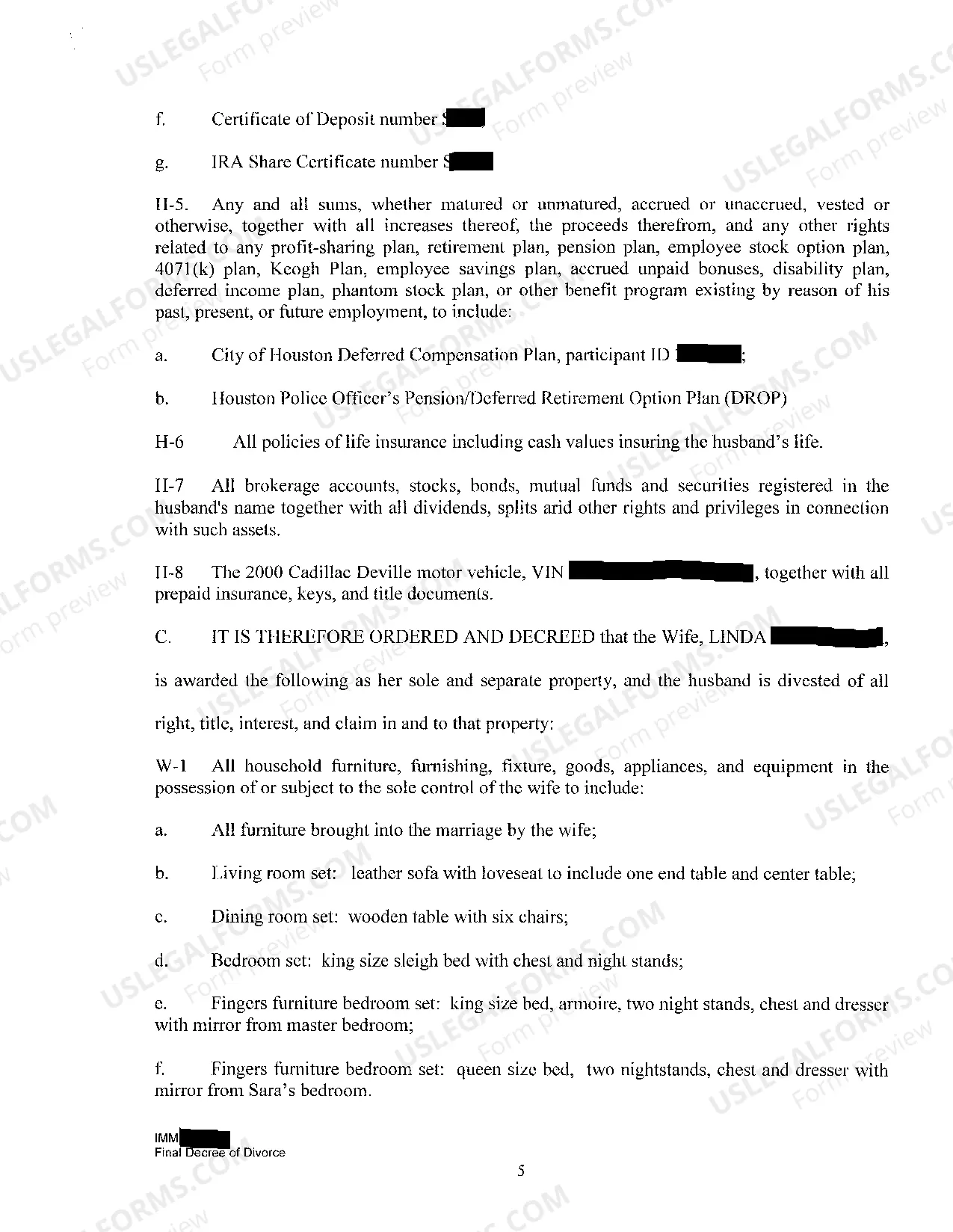 Preview A02 Final Decree of Divorce