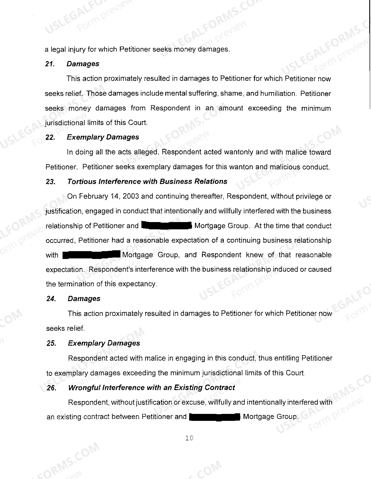 Preview A01 Original Petition For Divorce