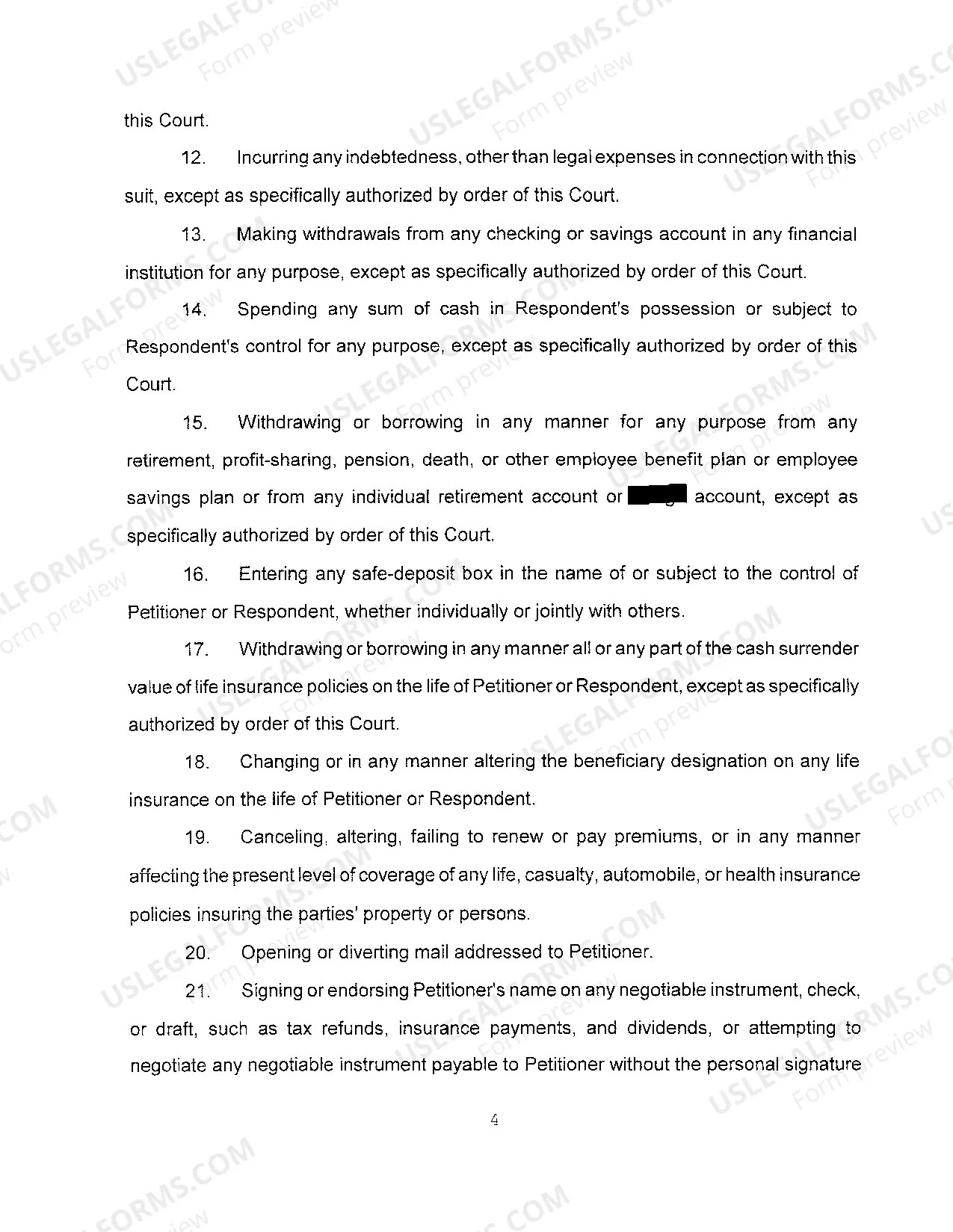 Preview A01 Original Petition For Divorce