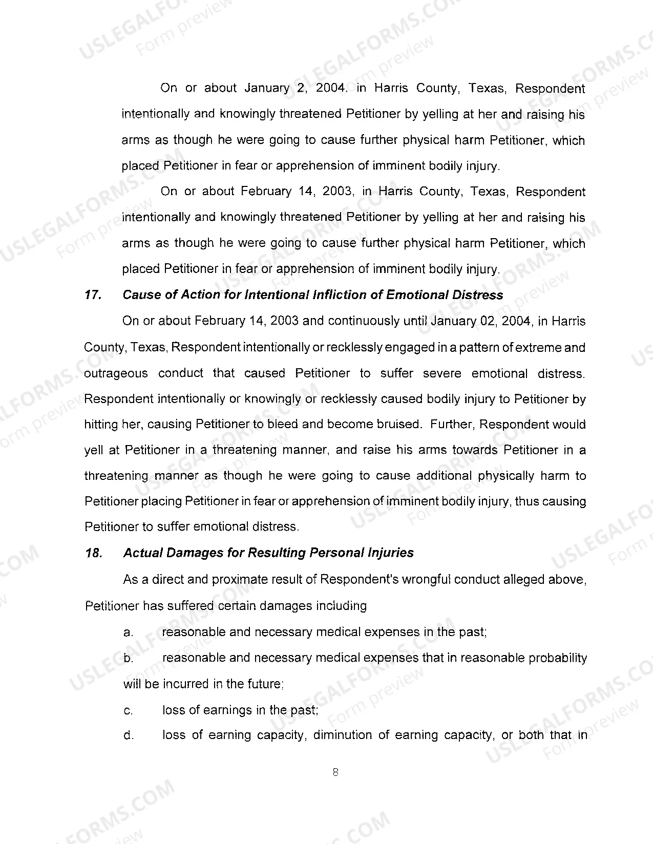 Preview A01 Original Petition For Divorce