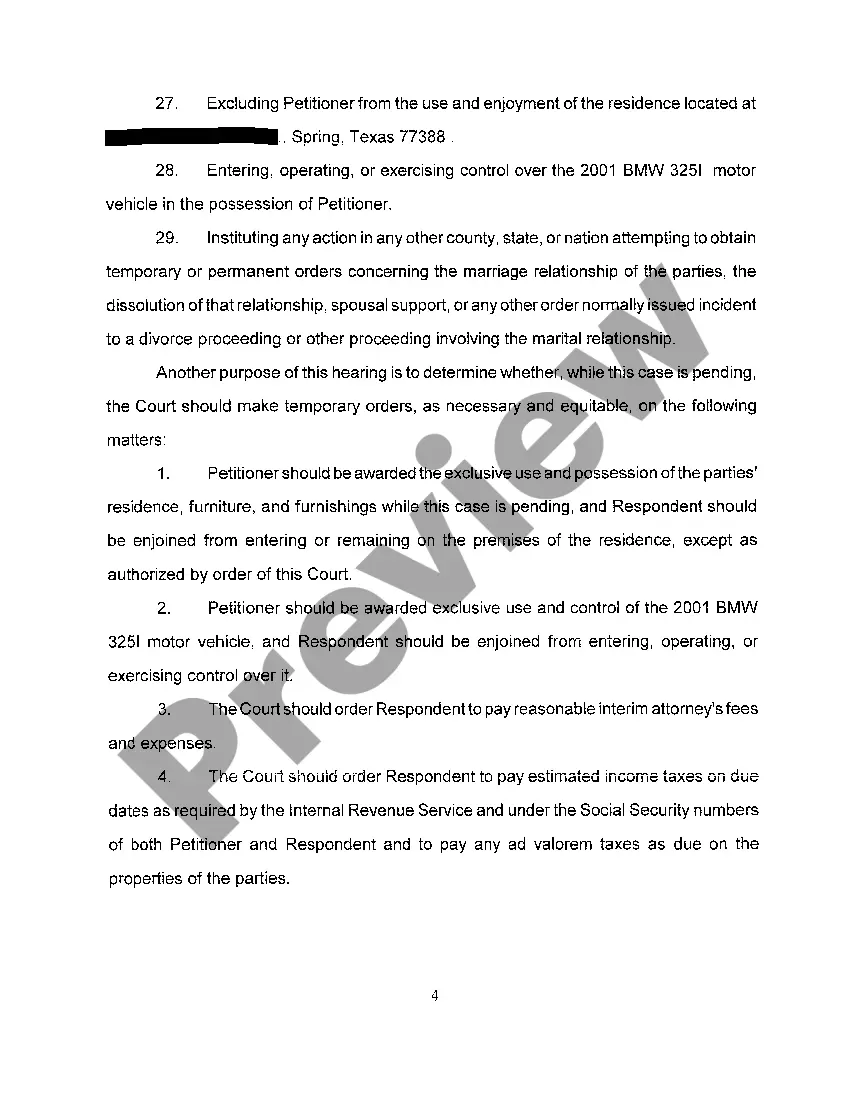 Get A14 Notice of Hearing For Temporary Orders Preview A14 Notice of Hearing For Temporary Orders